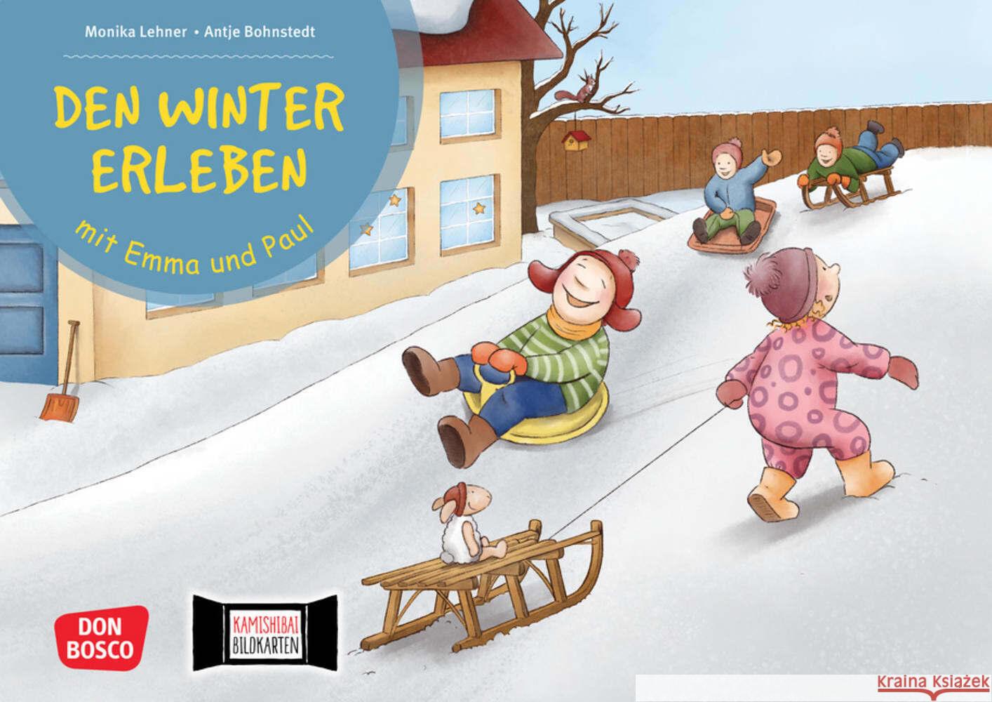 Den Winter erleben mit Emma und Paul. Kamishibai Bildkartenset Lehner, Monika 4260694920558 Don Bosco Medien