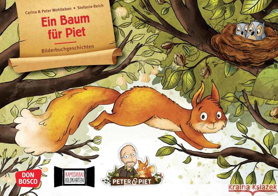 Ein Baum für Piet. Kamishibai-Bildkartenset Wohlleben, Carina, Wohlleben, Peter 4260694921494