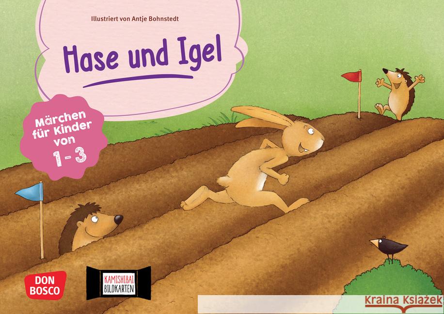 Hase und Igel. Kamishibai Bildkartenset Grimm, Brüder 4260694921593 Don Bosco Medien