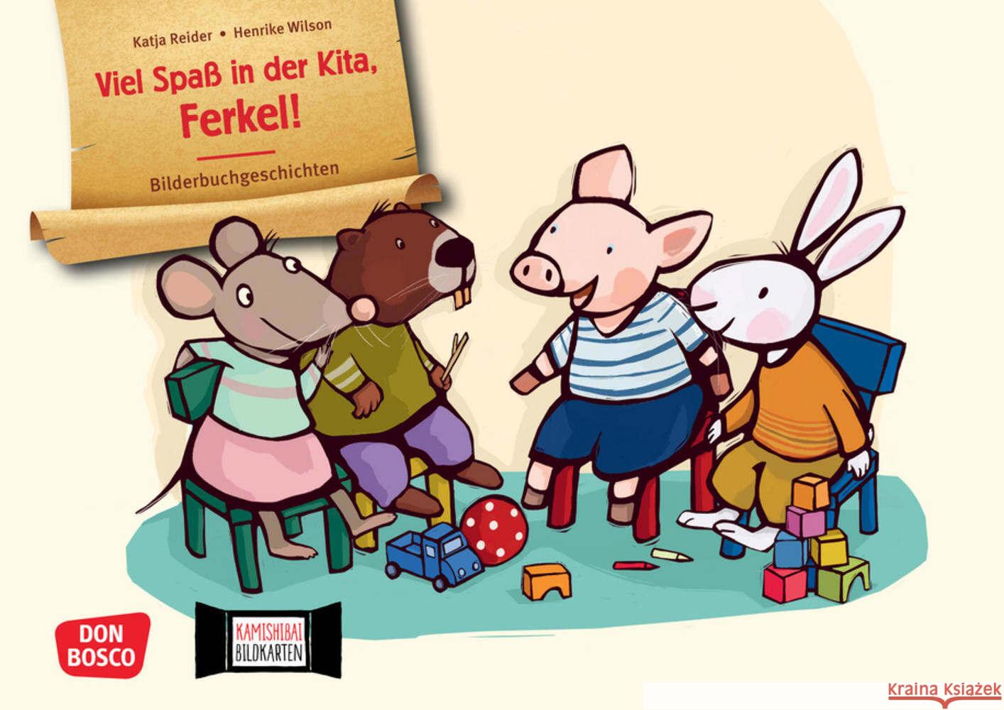 Viel Spaß in der Kita, Ferkel! Kamishibai Bildkartenset Reider, Katja 4260694922217