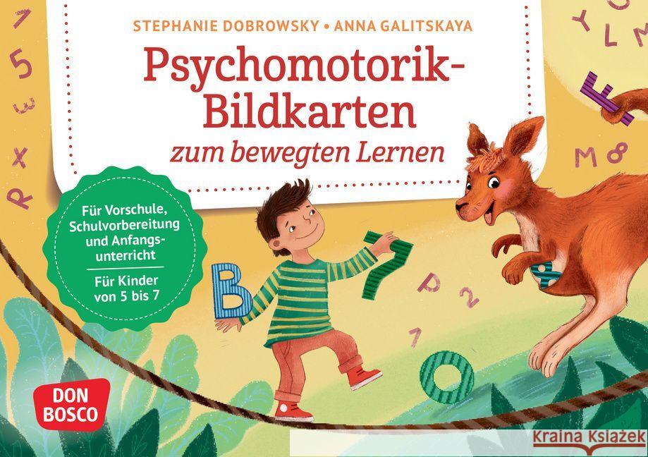 Psychomotorik-Bildkarten zum bewegten Lernen, m. 1 Beilage Dobrowsky, Stephanie 4260694922293 Don Bosco Medien