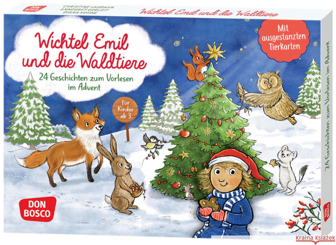 Wichtel Emil und die Waldtiere. 24 Geschichten zum Vorlesen im Advent. Für Kinder von 3 bis 6 Gerleit, Annegret, Laudahn, Christine 4260694923887 Don Bosco Medien