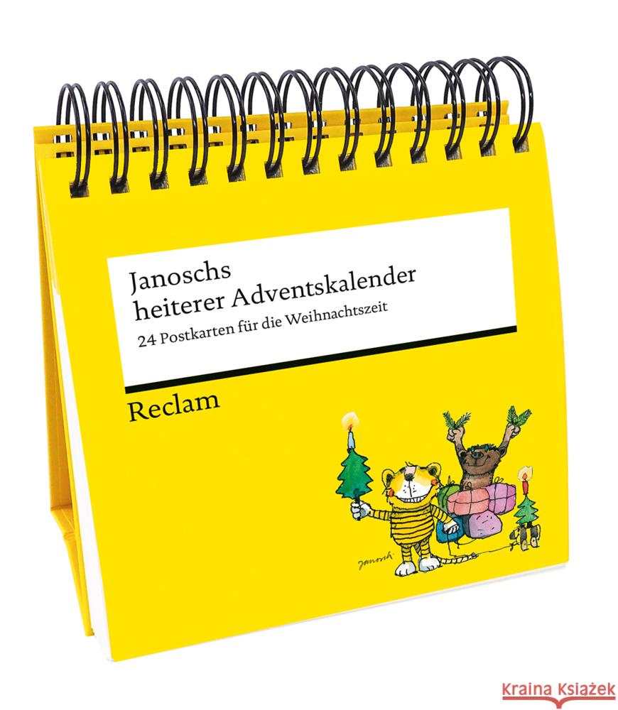 Janoschs heiterer Adventskalender. 24 Postkarten für die Weihnachtszeit (Advents-Postkartenaufsteller) Janosch 4262461870202