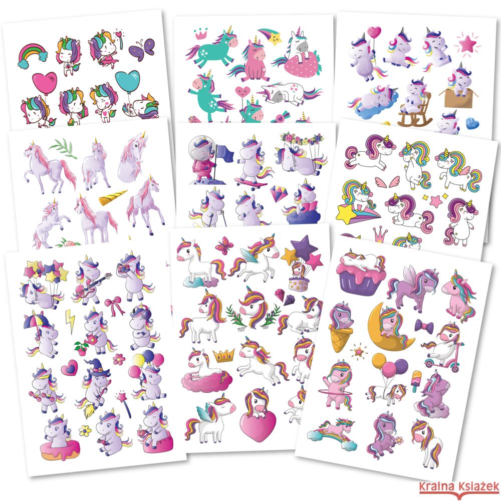 150 hautfreundliche Kindertattoos - Thema: Einhorn-Magie Topulo-Verlag 4270003448239