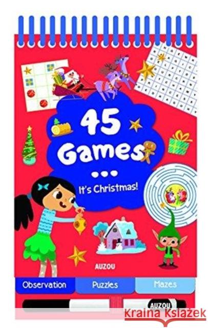 45 Games it's Christmas Auzou Publishing 9782733861899 Auzou - książka