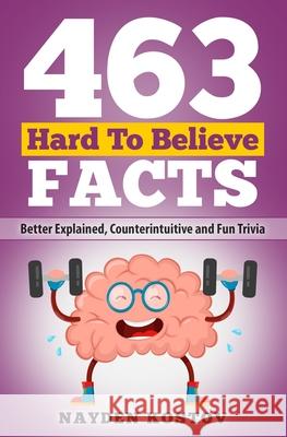 463 Hard to Believe Facts: Better Explained, Counterintuitive and Fun Trivia Andrea Leitenberger Nayden Kostov 9782919960255 Nayden Kostov - książka