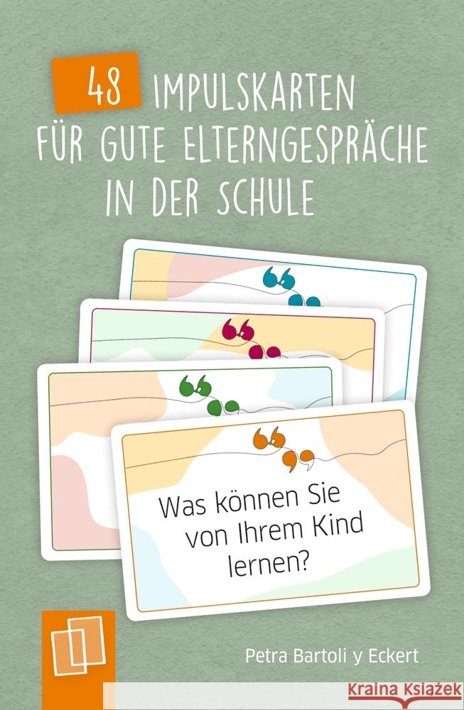 48 Impulskarten für gute Elterngespräche in der Schule Bartoli y Eckert, Petra 9783834662903 Verlag an der Ruhr - książka