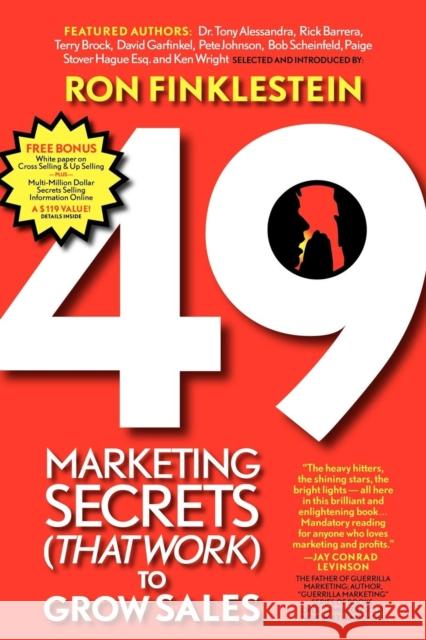 49 Marketing Secrets (That Work) to Grow Sales Ronald Finklestein 9781600372483 Morgan James Publishing - książka