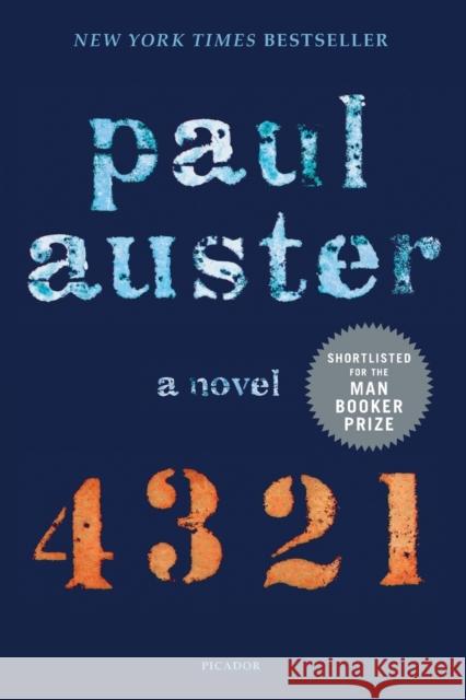 4 3 2 1 Paul Auster 9781250618801 Picador - książka