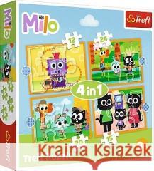 4 in 1 Puzzle - MILO  5900511346541 Trefl - książka