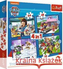 4 in 1 Puzzle - PAW Patrol  5900511346503 Trefl - książka