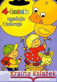 4-latek zgaduje i koloruje  9788374372343 Skrzat - książka