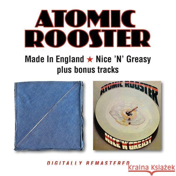 Made In England/Nice N Greasy, 2 Audio-CD Atomic Rooster 5017261215031