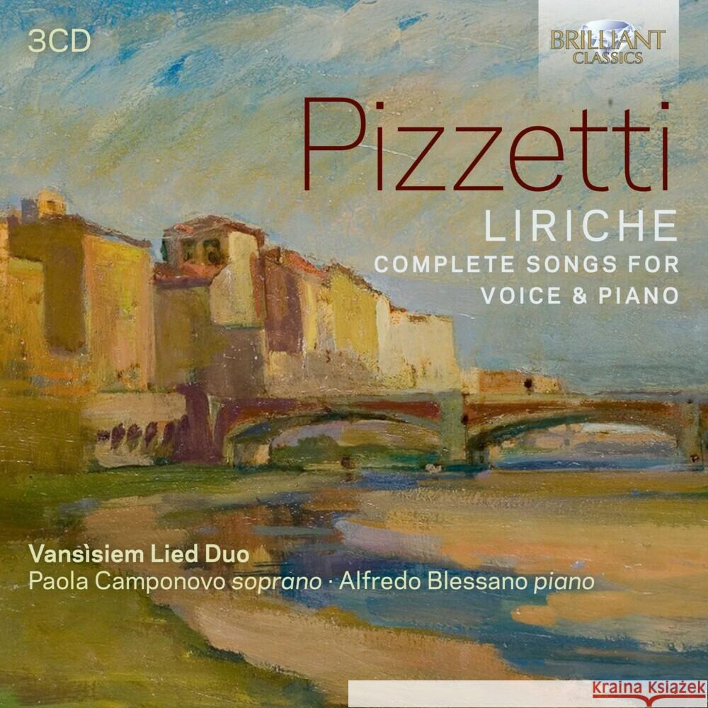 Pizzetti: Liriche, Complete Songs for Voice & Piano, 1 Audio-CD Vansisiem Lied Duo, Camponovo, Paola, Blessano, Alf 5028421975078