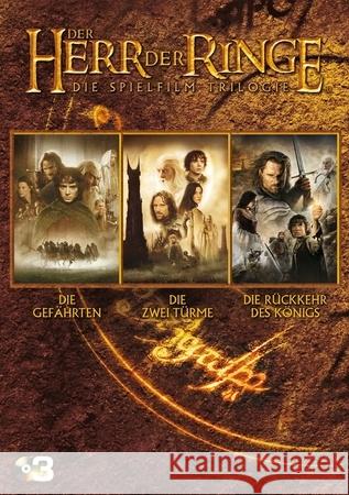 Der Herr der Ringe, Die Spielfilm-Trilogie, 3 DVDs : Der Herr der Ringe, Die Gefährten; Der Herr der Ringe, Die zwei Türme; Der Herr der Ringe, Die Rückkehr des Königs. Ausgezeichnet mit 17 Oscars 200 Tolkien, John R. R. 5051890003348