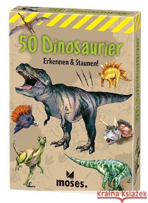 50 Dinosaurier : Erkennen & Staunen! Kessel, Carola von 4033477402127 moses. Verlag - książka