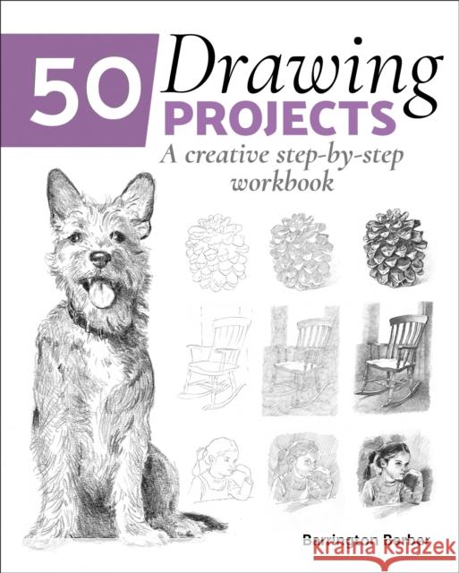 50 Drawing Projects: A Creative Step-by-Step Workbook Barrington Barber 9781838577285 Arcturus Publishing Ltd - książka