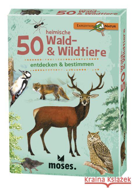 50 heimische Wald- & Wildtiere entdecken & bestimmen  4033477097392 moses. Verlag - książka