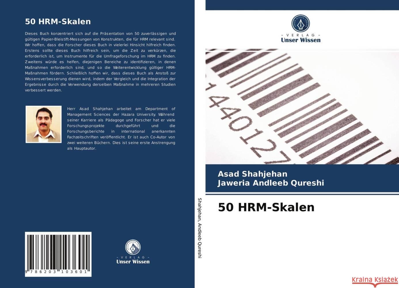 50 HRM-Skalen Shahjehan, Asad, Andleeb Qureshi, Jaweria 9786203103601 Verlag Unser Wissen - książka