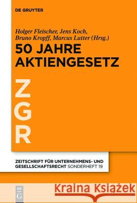 50 Jahre Aktiengesetz  9783110426830 De Gruyter - książka