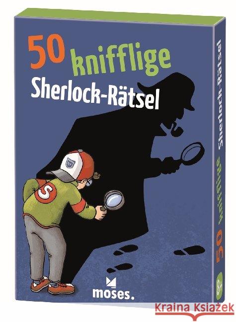 50 knifflige Sherlock-Rätsel (Kinderspiel) Kessel, Carola von 4033477210531 moses. Verlag - książka