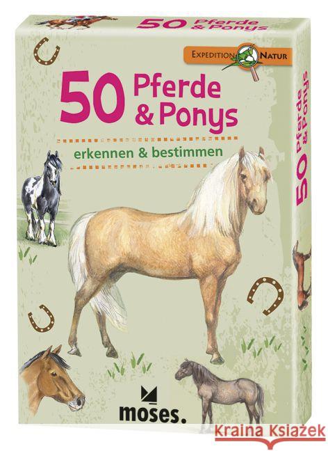 50 Pferde & Ponys erkennen & bestimmen Kessel, Carola von 4033477097446 moses. Verlag - książka