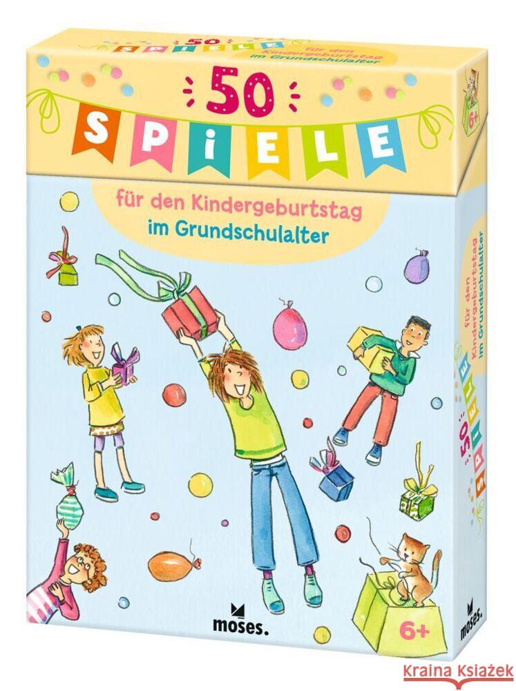 50 Spiele für den Kindergeburtstag im Grundschulalter Bernhard, Anna, Schmitz, Silvia 9783964553003 moses. Verlag - książka