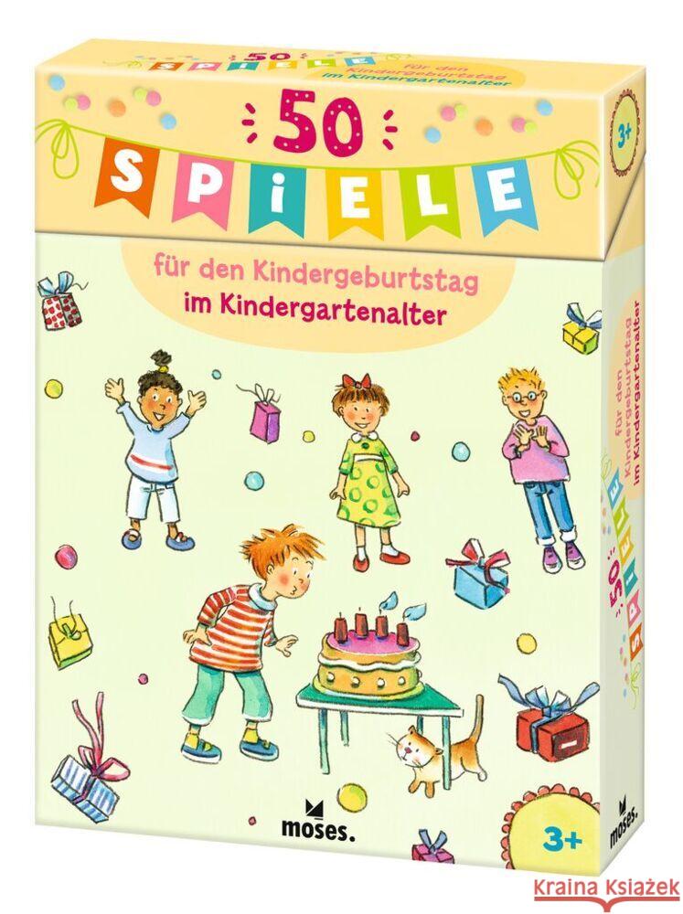 50 Spiele für den Kindergeburtstag im Kindergartenalter Bernhard, Anna, Schmitz, Silvia 9783964552990 moses. Verlag - książka