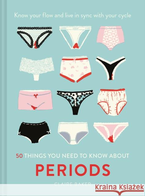 50 Things You Need to Know About Periods: Know Your Flow and Live in Sync with Your Cycle Claire Baker 9781911641643 Pavilion Books - książka