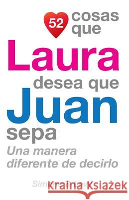 52 Cosas Que Laura Desea Que Juan Sepa: Una Manera Diferente de Decirlo J. L. Leyva Simone                                   Jay Ed. Levy 9781505658194 Createspace - książka