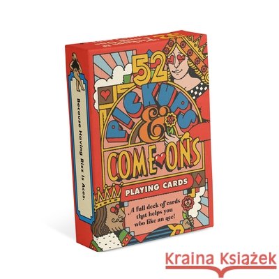 52 Pickups & Come-Ons Playing Cards Knock Knock 9781683496236 Knock Knock - książka