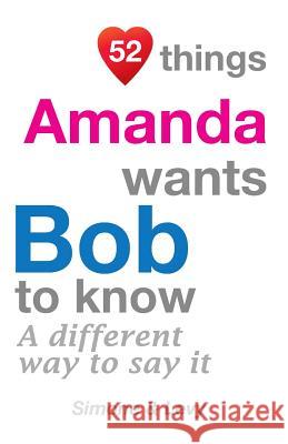 52 Things Amanda Wants Bob To Know: A Different Way To Say It Leyva, J. L. 9781511599405 Createspace - książka