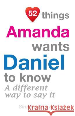 52 Things Amanda Wants Daniel To Know: A Different Way To Say It Levy 9781511633130 Createspace - książka