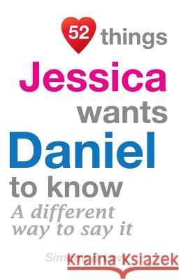 52 Things Jessica Wants Daniel To Know: A Different Way To Say It Simone 9781511721721 Createspace - książka