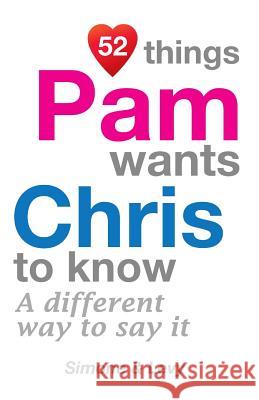 52 Things Pam Wants Chris To Know: A Different Way To Say It Simone 9781511945240 Createspace Independent Publishing Platform - książka