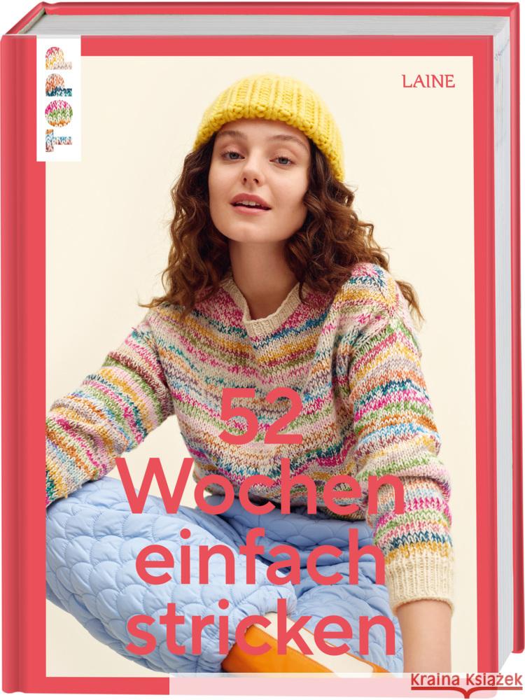 52 Wochen einfach stricken Laine 9783735870605 Frech - książka