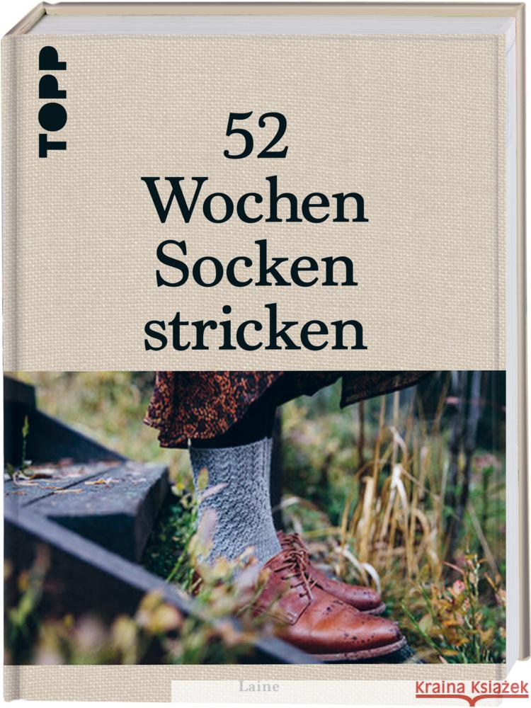 52 Wochen Socken stricken Laine 9783772448713 Frech - książka