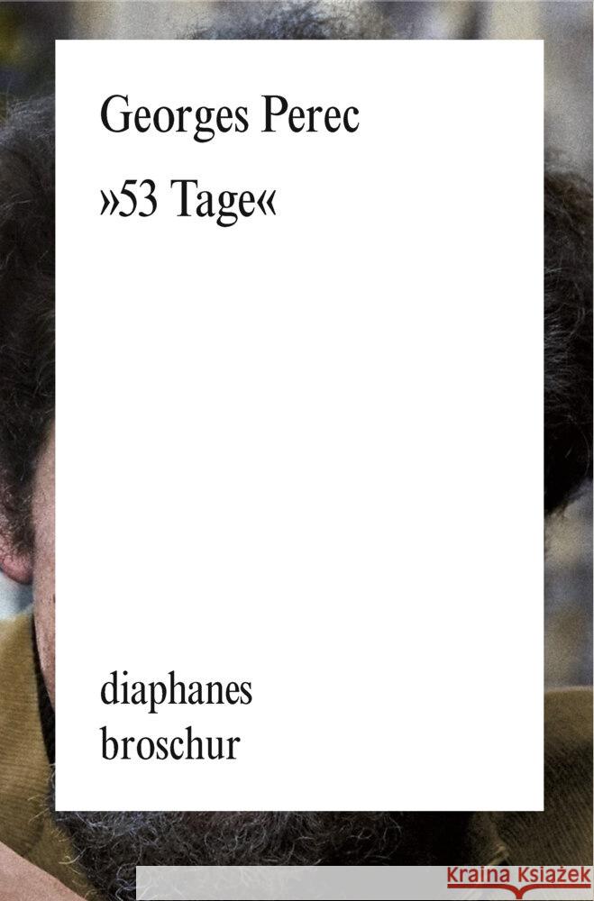 »53 Tage« Perec, Georges 9783035803341 diaphanes - książka