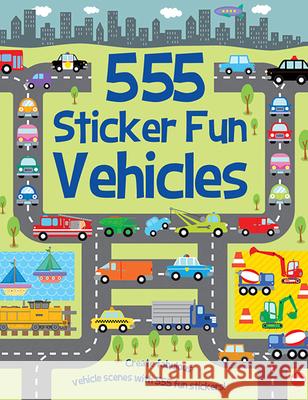 555 Sticker Fun - Vehicles Susan Mayes Dan Crisp 9781835553121 Two Windmills - książka