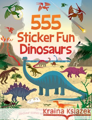555 Sticker Fun - Dinosaurs Oakley Graham Dan Crisp 9781835553152 Two Windmills - książka