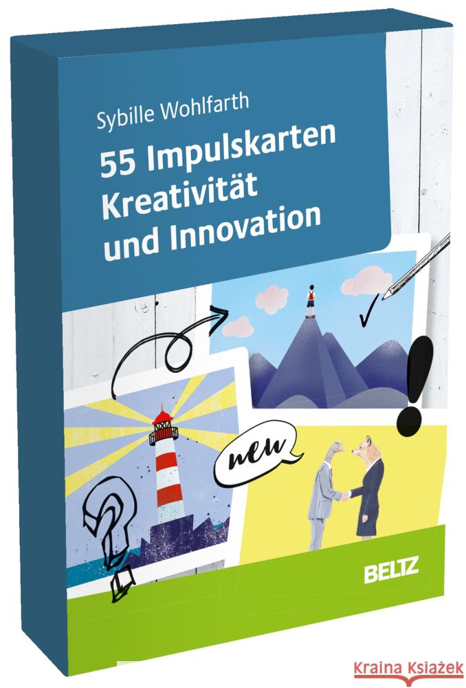 55 Impulskarten Kreativität und Innovation Wohlfarth, Sybille 4019172300067 Beltz - książka