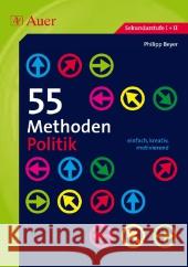 55 Methoden Politik : einfach, kreativ, motivierend. Sekundarstufe I + II Beyer, Philipp 9783403068778 Auer GmbH - książka