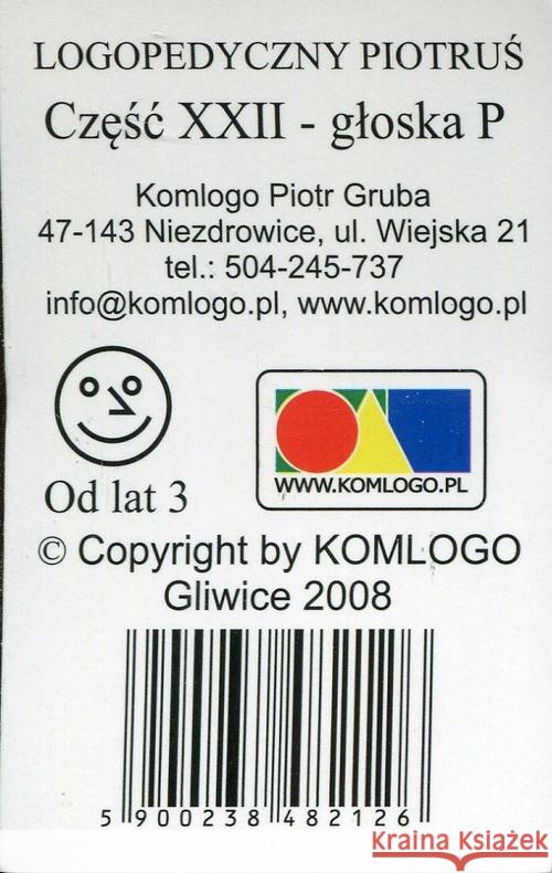 Logopedyczny Piotruś. Część XXII - głoska P  5900238482126 Komlogo