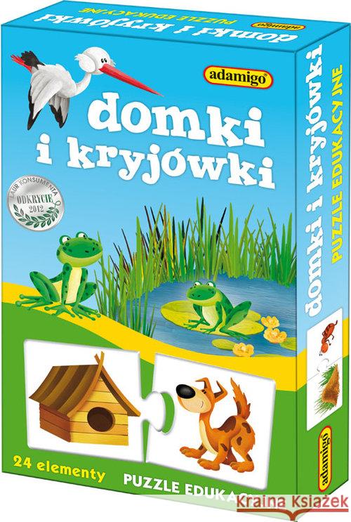 Puzzle edukacyjne - Domki i kryjówki  5902410006670 Adamigo