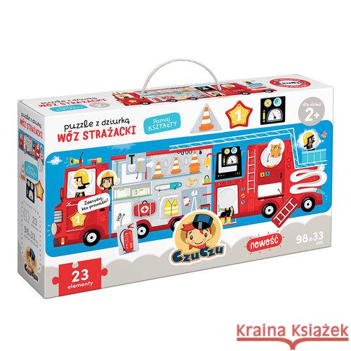 Puzzle z dziurką Wóz strażacki  5902983490401 Bright Junior Media