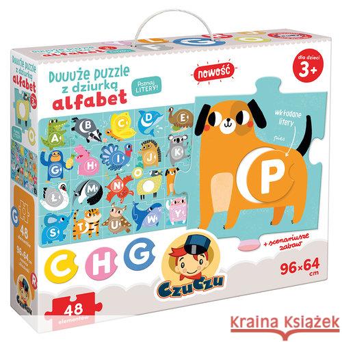 Duuuże puzzle z dziurką Alfabet  5902983491262 Bright Junior Media