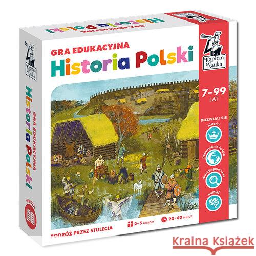 Kapitan Nauka. Historia Polski. Gra edukacyjna Bobrowski Hubert 5903792767029