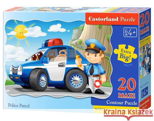 Puzzle 20 maxi - Police Patrol CASTOR  5904438002252 Castor