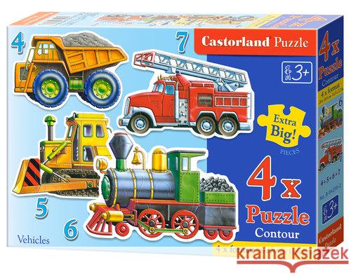 Puzzle x 4 - Pojazdy CASTOR  5904438004256 Castor