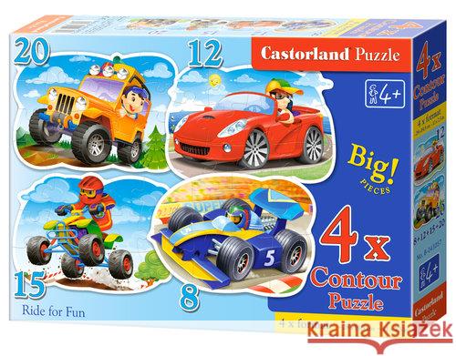 Puzzle x 4 - Ride for fun CASTOR  5904438043057 Castorland